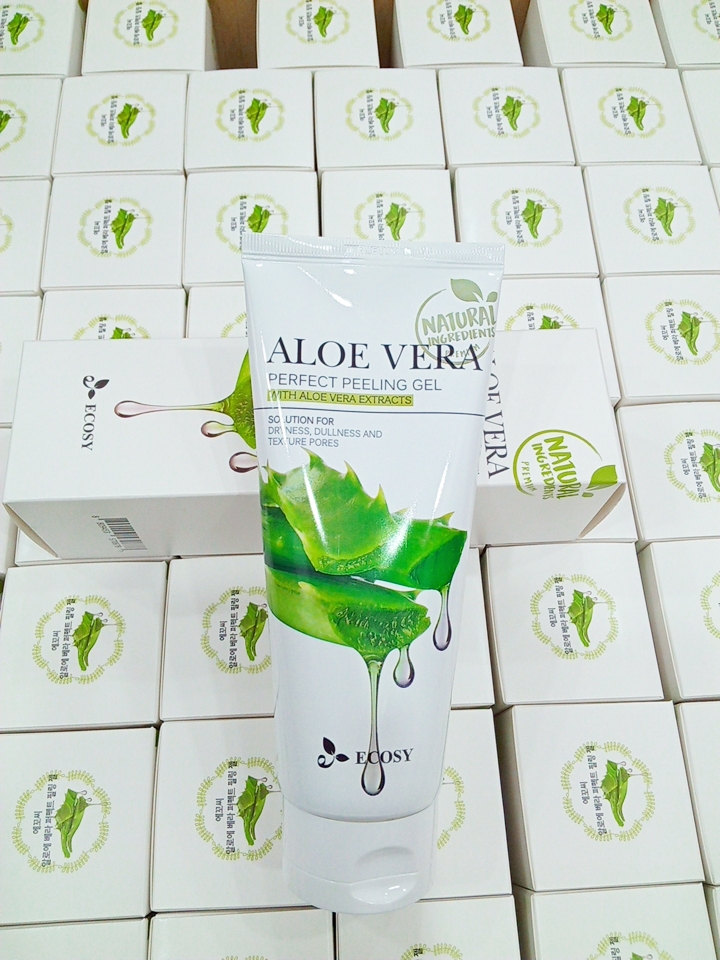 GEL TẨY TẾ BÀO CHẾT NHA ĐAM ECOSY ALOE VERA PERFECT PEELING GEL 180g