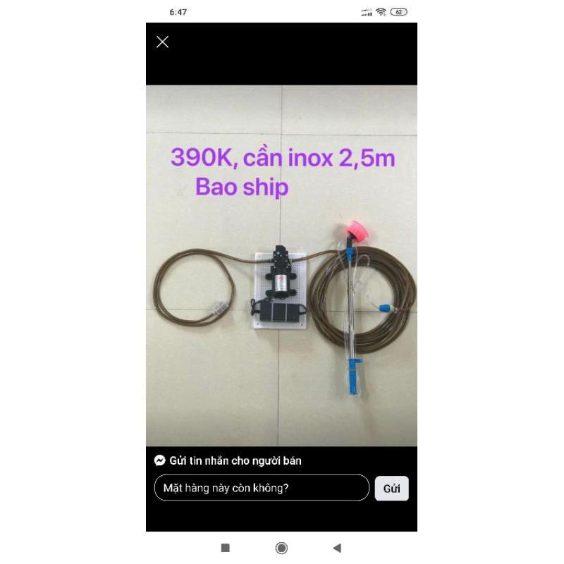 Bộ phun thuốc, tưới cây, tưới lan bơm đơn Việt nhật, sinleader 7lít/p tải 5-100m dây rửa xe, rủa máy lạnh