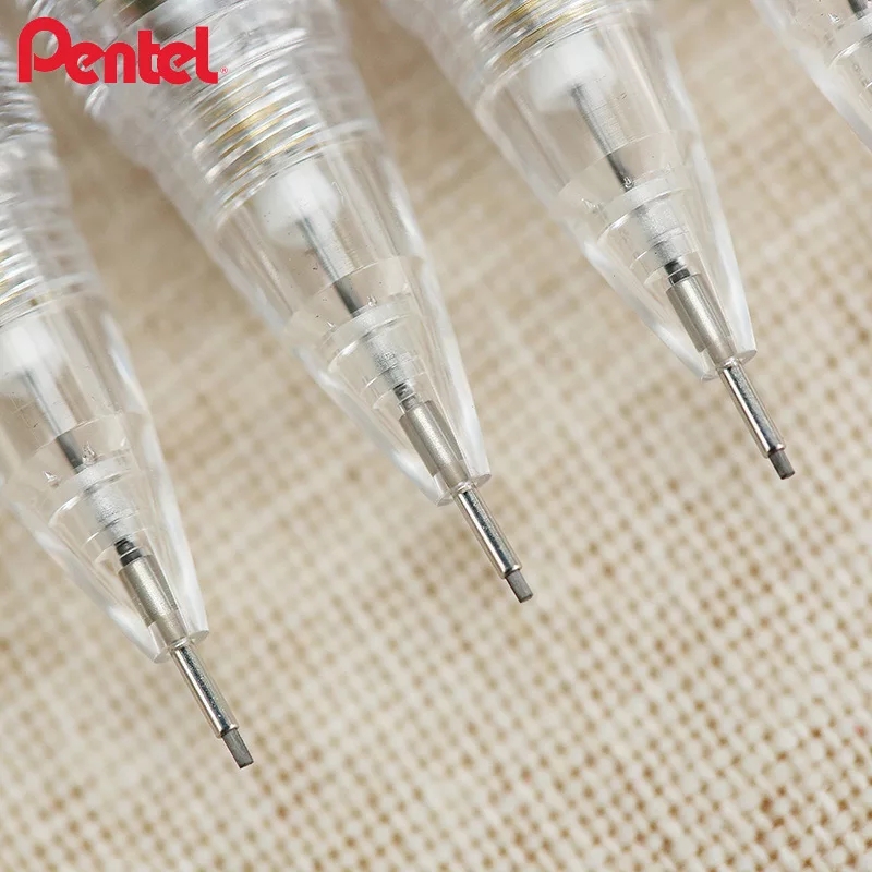 Bút Chì Kim Pentel Bấm Thân Giữa PD105T (0.5mm) Và PD107T (0.7mm) | Thiết Kế Thân Trong Đẹp Mắt