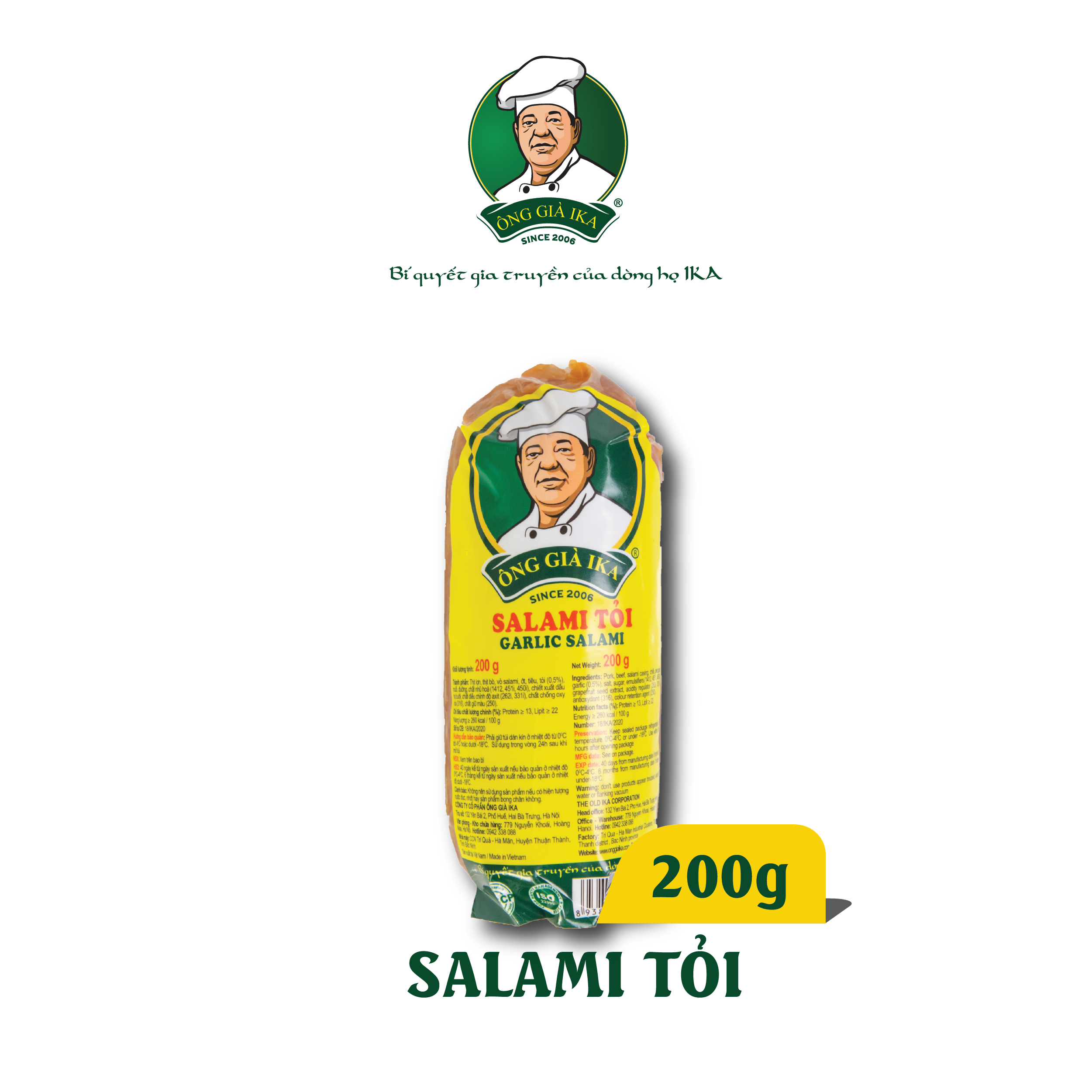 [Chỉ Giao Hà Nội] Salami tỏi 200g