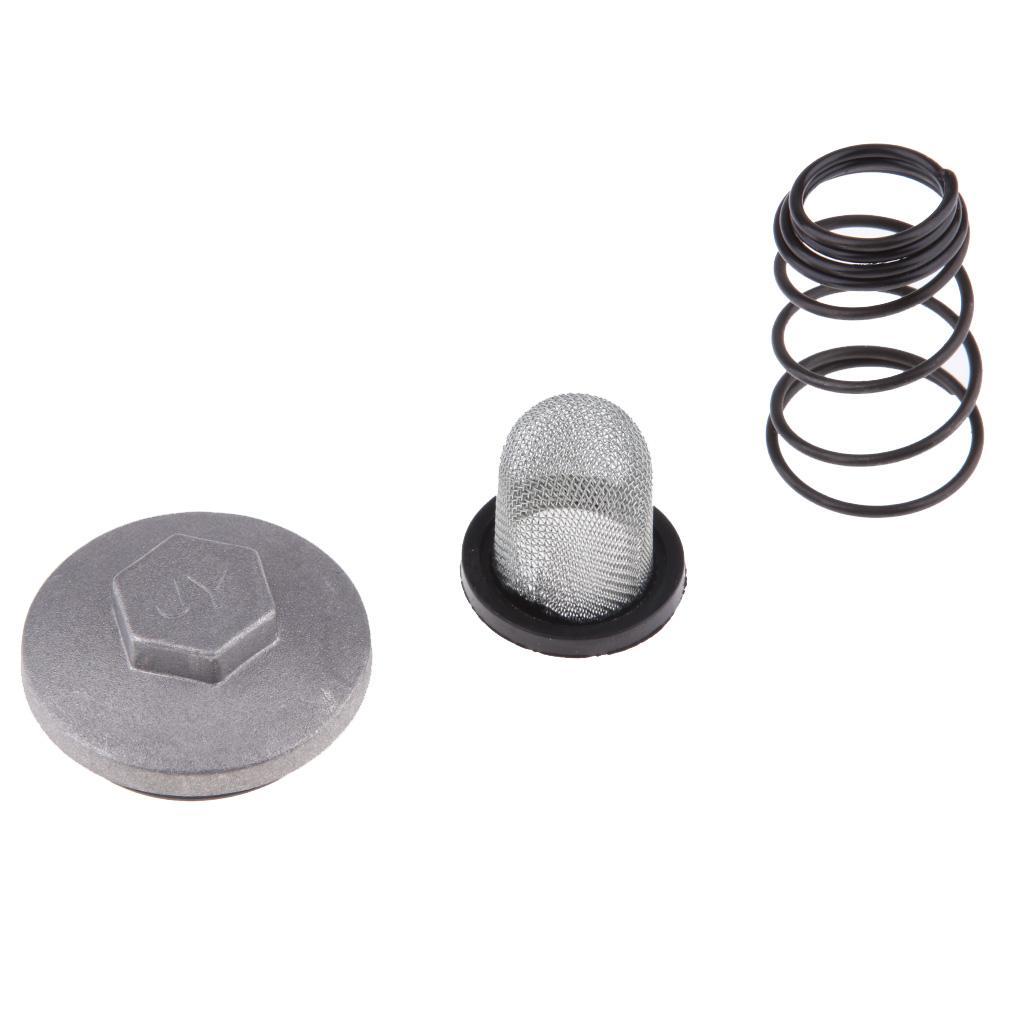 GY6 Engine Oil Drain Screw Oil Filter Mesh Spring Set 50 80 125 150cc