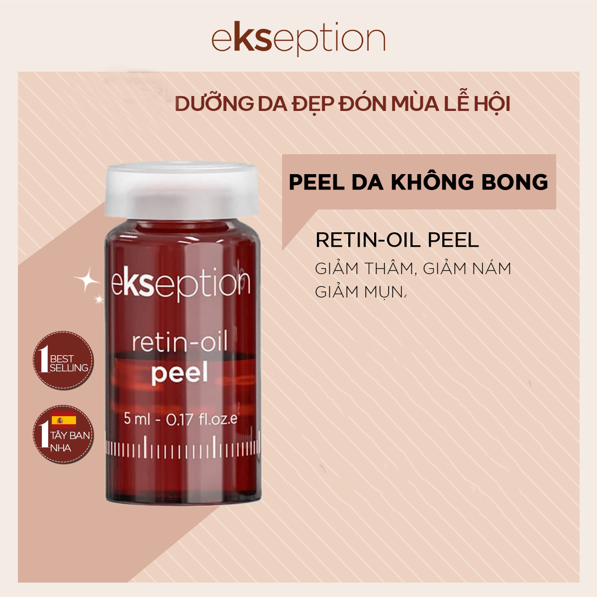 Ekseption Retin-iol Peel – Peel giảm nhăn, chống lão hóa 5ml