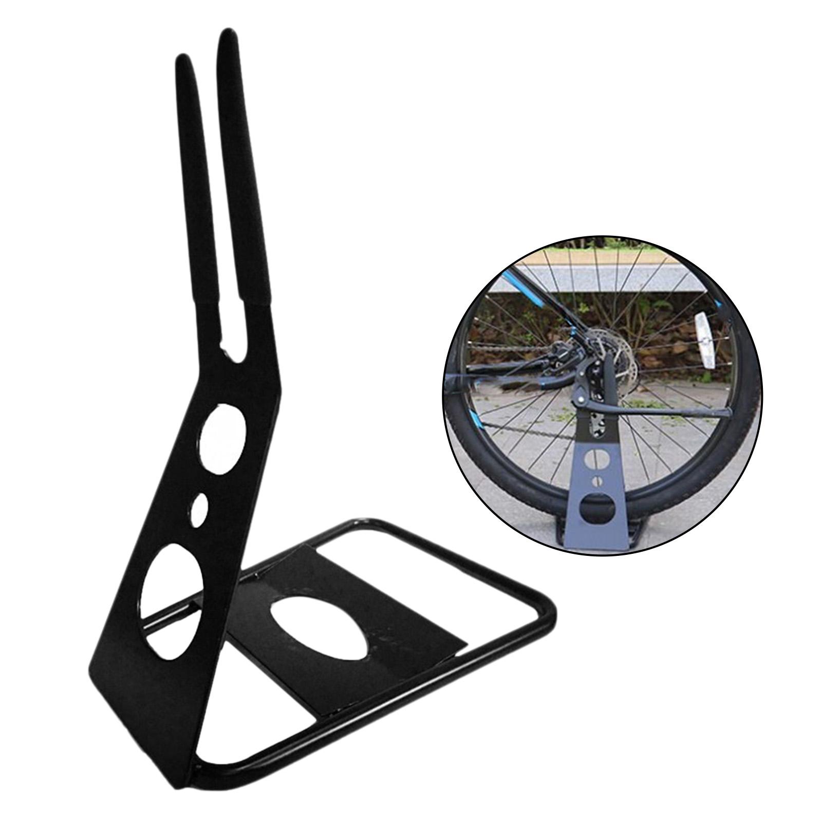 Bike Parking Rack Hub Mounted Sturdy Floor Stand Holder Repair Rack