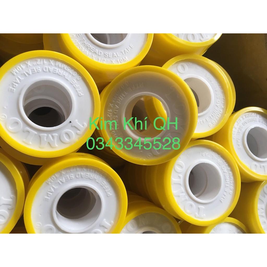 Băng tan nước dài 10 mét vỏ vàng PTFE Tomlo 9068 dai hơn băng phú thịnh