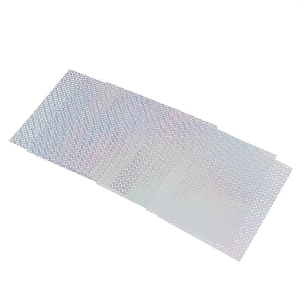 10pcs Adhesive Film Flash Tape For Lure Making Tying Materail Metal Hard Baits Luminous Sticker