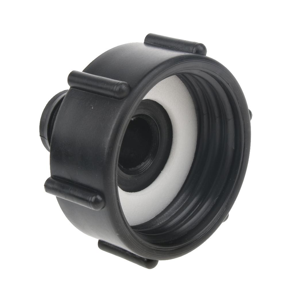 Plastic IBC Tote Valve Adapter, IBC Tank Fitting for Hose - 2 inch Coarse Thread to 1 inch Male Fine Thread, Easy to Install