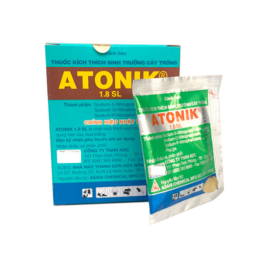 KÍCH THÍCH ATONIK - HỖ TRỢ SINH TRƯỞNG CÂY TRỒNG VÀ HOA KIỂNG - GÓI 10 ML - HỘP 10 GÓI - KÍCH THÍCH MẦM NGỦ - KÍCH THÍCH SINH TRƯỞNG CÂY TRỒNG