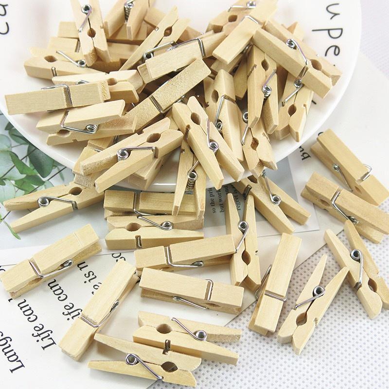 Set 10 khung ảnh/ sticker kèm dây treo + kẹp gỗ