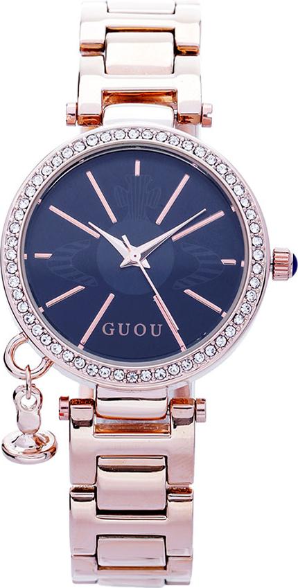 Đồng Hồ Nữ Dây Thép Guou - Đen - CH314