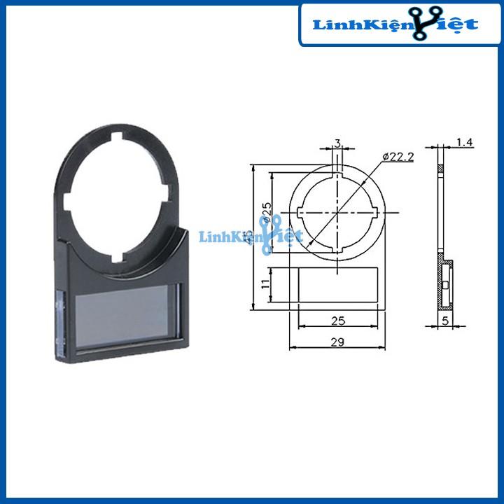 Bộ Nhãn Dán Tủ Điện 22mm Thẻ Ghi Tên