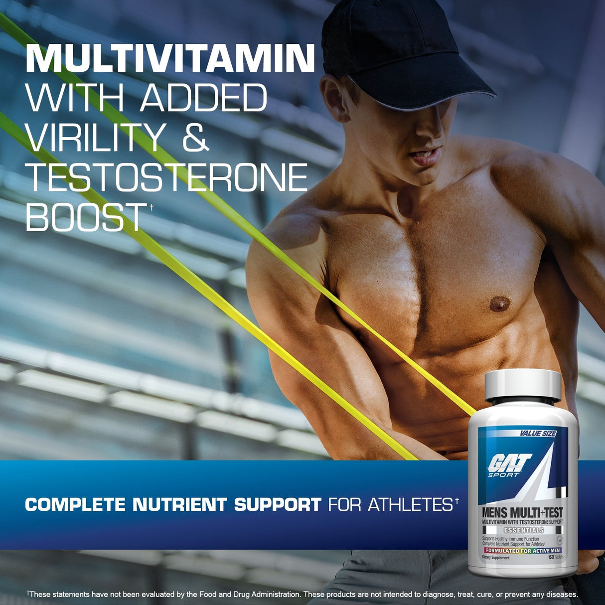 Gat Sport Men Multi+ Test 150 Viên Uống Hỗ Trợ Tăng Testosterone Tăng Sinh Lý Cho Nam