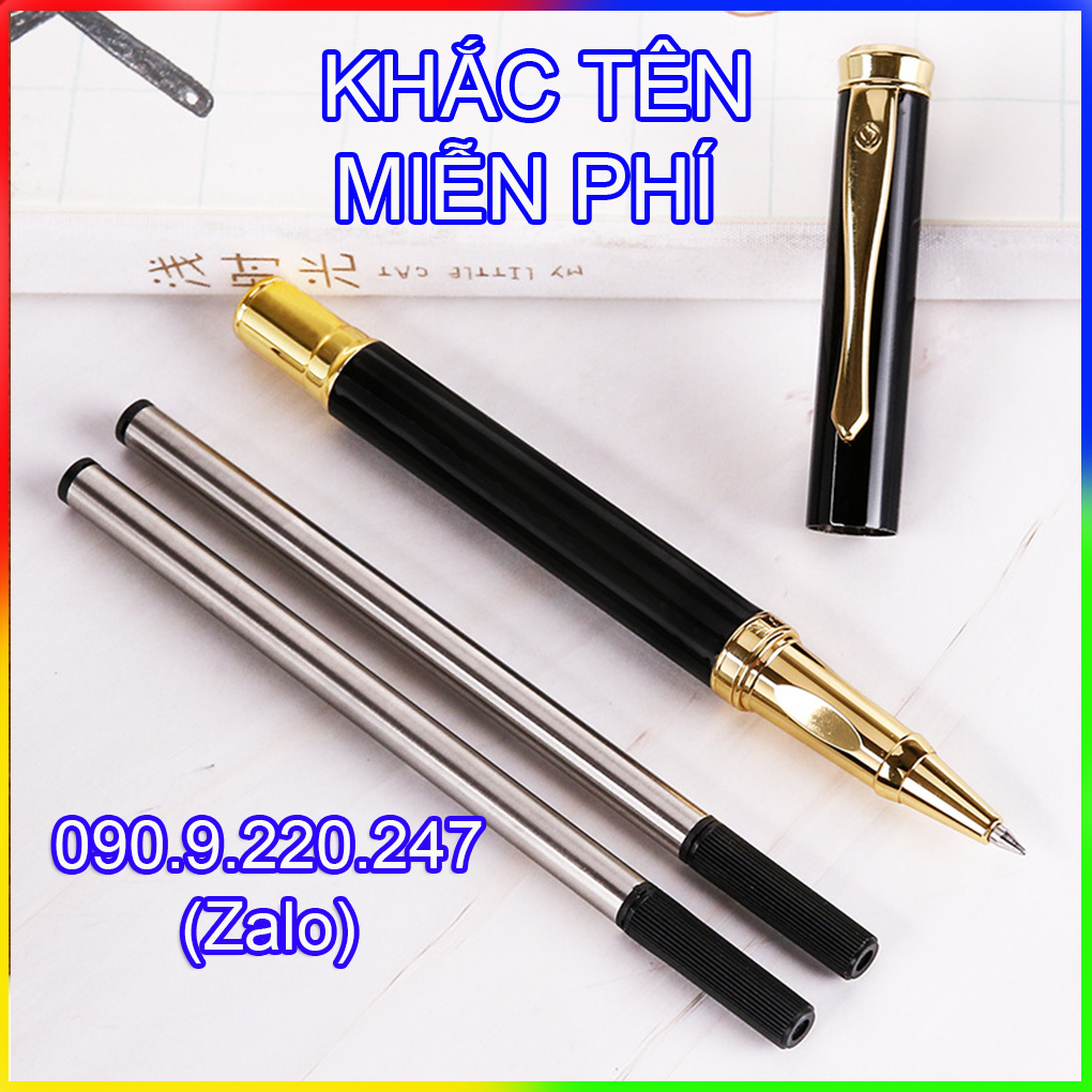 Bút Ký Tên Dạ Bi Kim Loại Phủ Sơn Bóng Cao Cấp B&J BJ002 dành cho doanh nhân, khẳng định đẳng cấp cá nhân, ngòi viết 0.5mm, thiết kế độc lạ