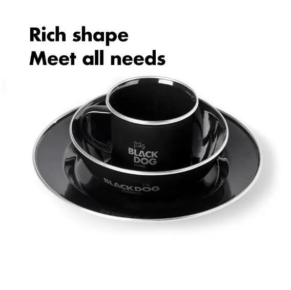 Cốc, bát, đĩa tráng men Blackdog BD-YC005, BD-YC006, BD-YC007