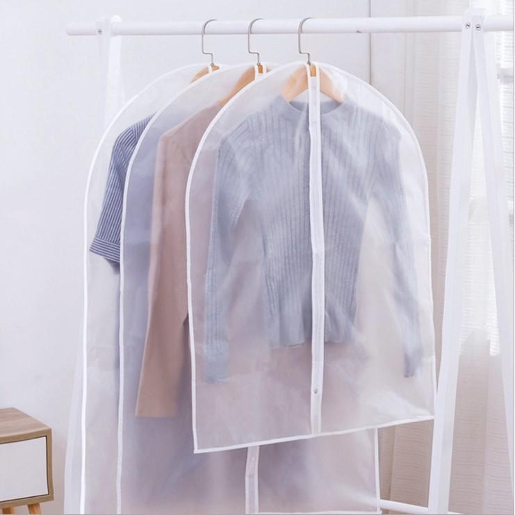Sét 4 Túi bọc quần áo chống bụi bẩn bằng nhựa trong suốt