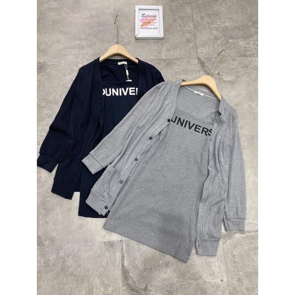 Set Váy 2 Dây Chữ Kèm Khoác Len Cá Tính Có Ảnh Thật Kèm Video