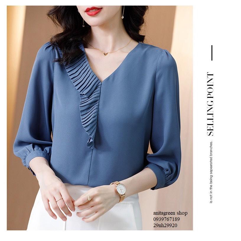 Nh29920-SƠ MI NỮ DẬP LY CÔNG SỞ