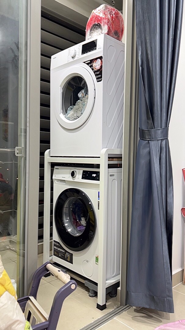 Kệ máy sấy máy giặt hộp 40.40 chịu tải 300Kg chống rung tốt