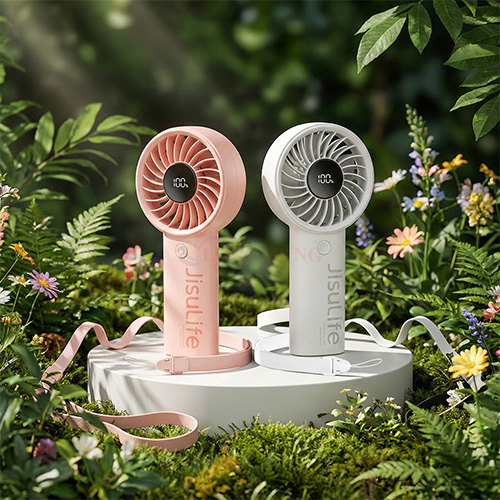 Quạt mini tích điện cầm tay Jisulife Handheld Fan Life4 3600mAh - Hàng chính hãng