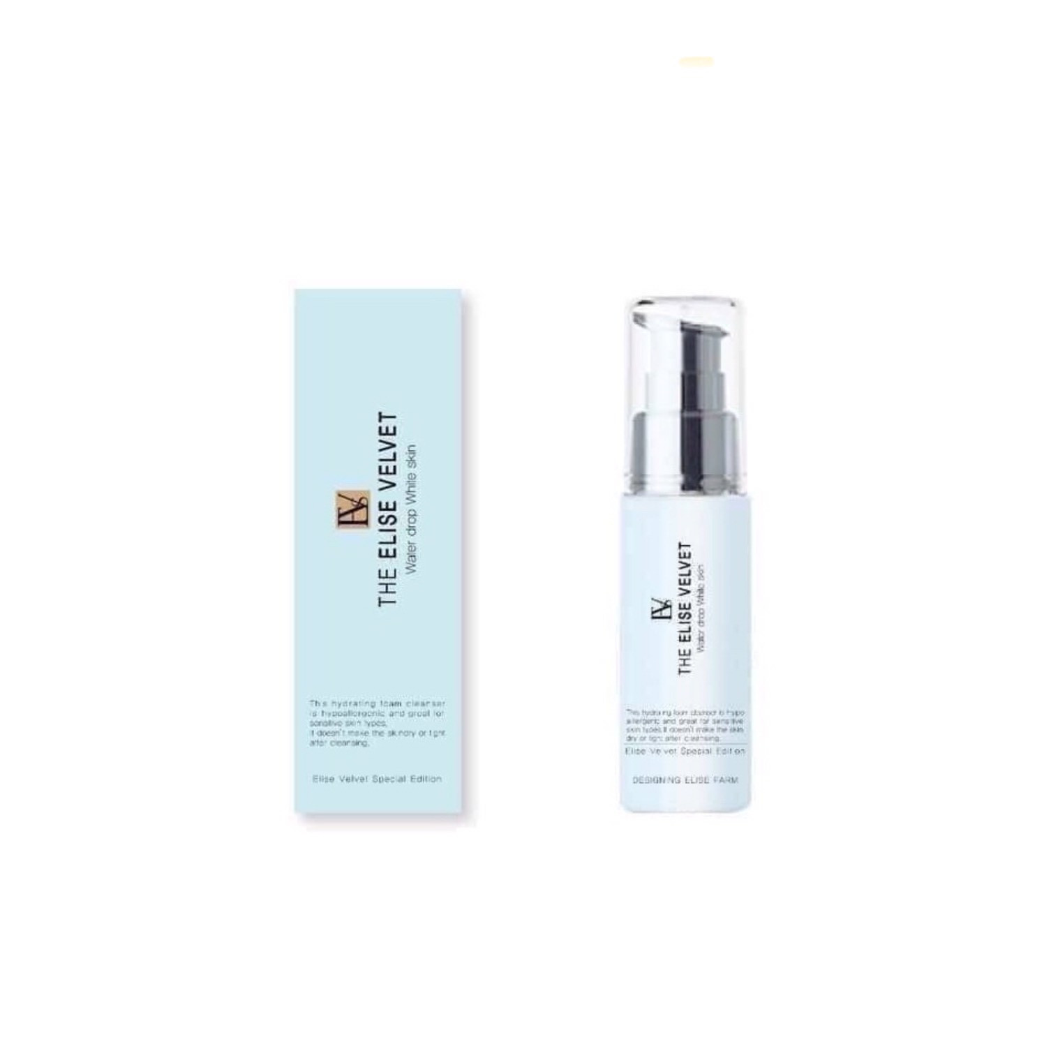Bộ THE ELISE VELVET WATER DROP WHITE SKIN -KEM DƯỠNG CẤP ẨM