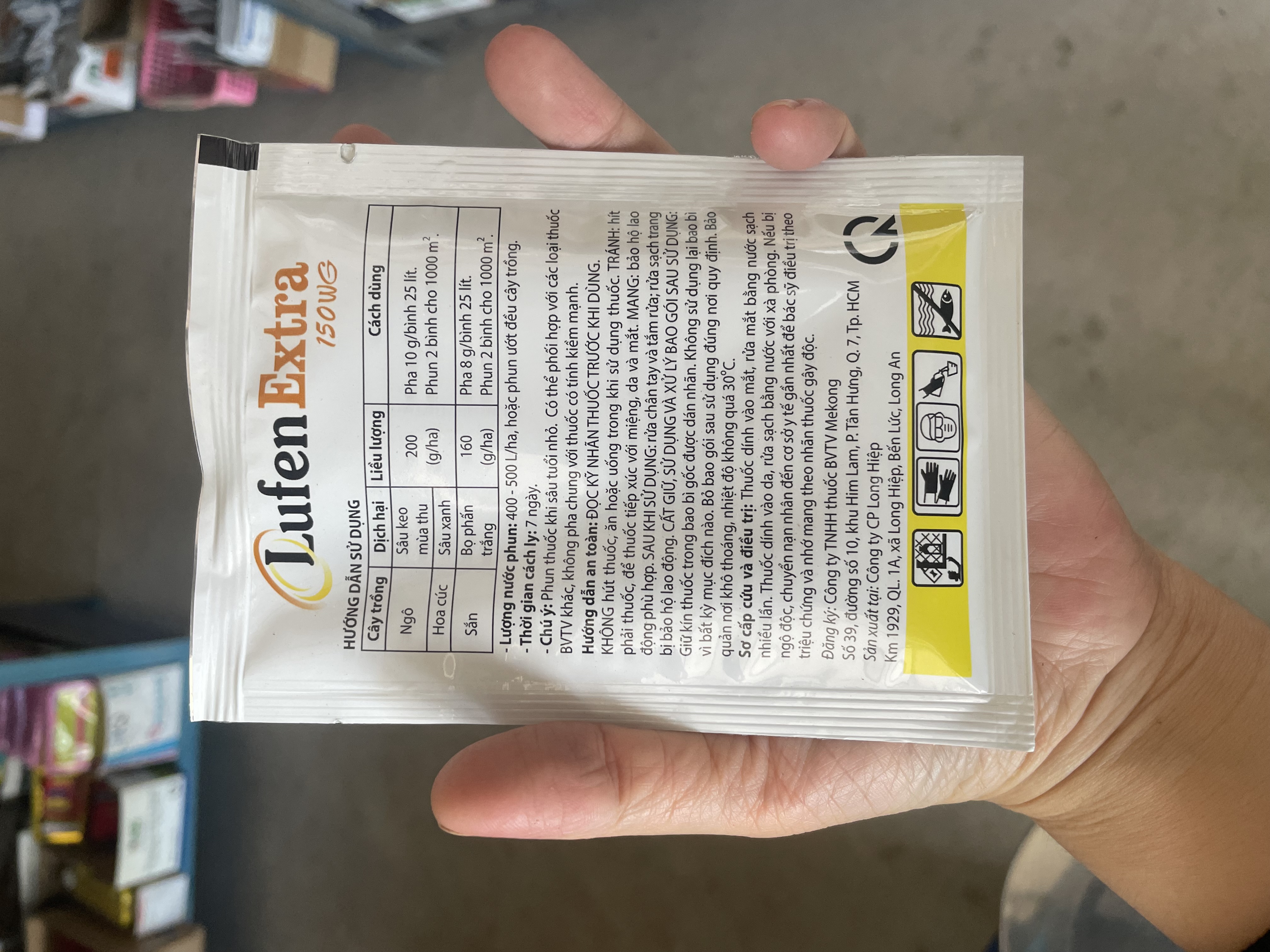 Thuốc trừ sâu Lufen Extra 150WG (gói 10g)Đặc trị các loại sâu hại, đặc biệt là sâu lá