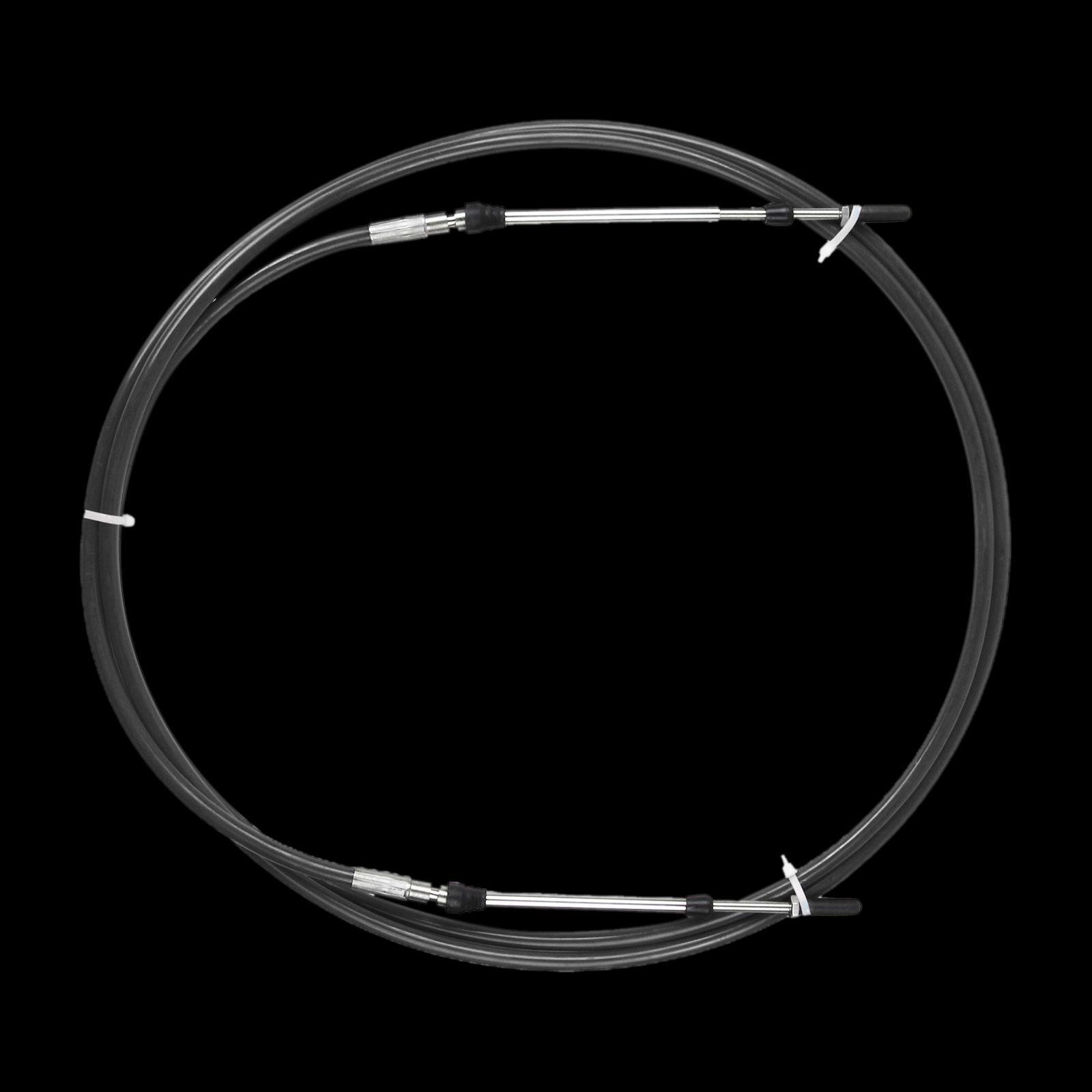 2pcs Universal Throttle Cable Black for Marine Boat Motor Control Lever 17FT