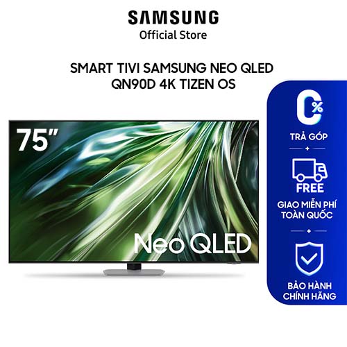 Smart Tivi Samsung Neo QLED QN90D 4K Tizen OS - Hàng chính hãng