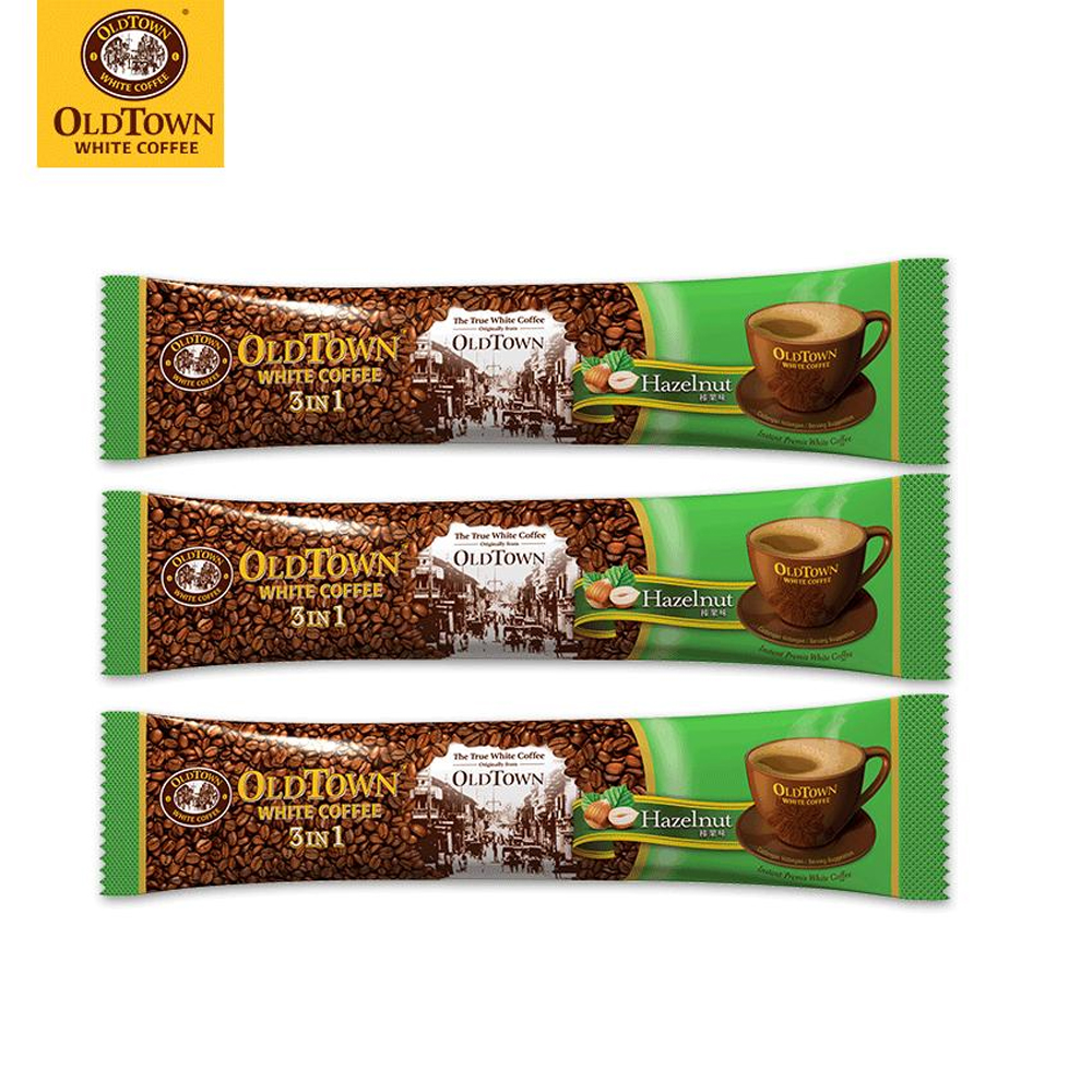 Cà Phê Trắng OldTown Vị Hazelnut Hạt phỉ - OldTown 3 in 1 White Coffee Hazelnut