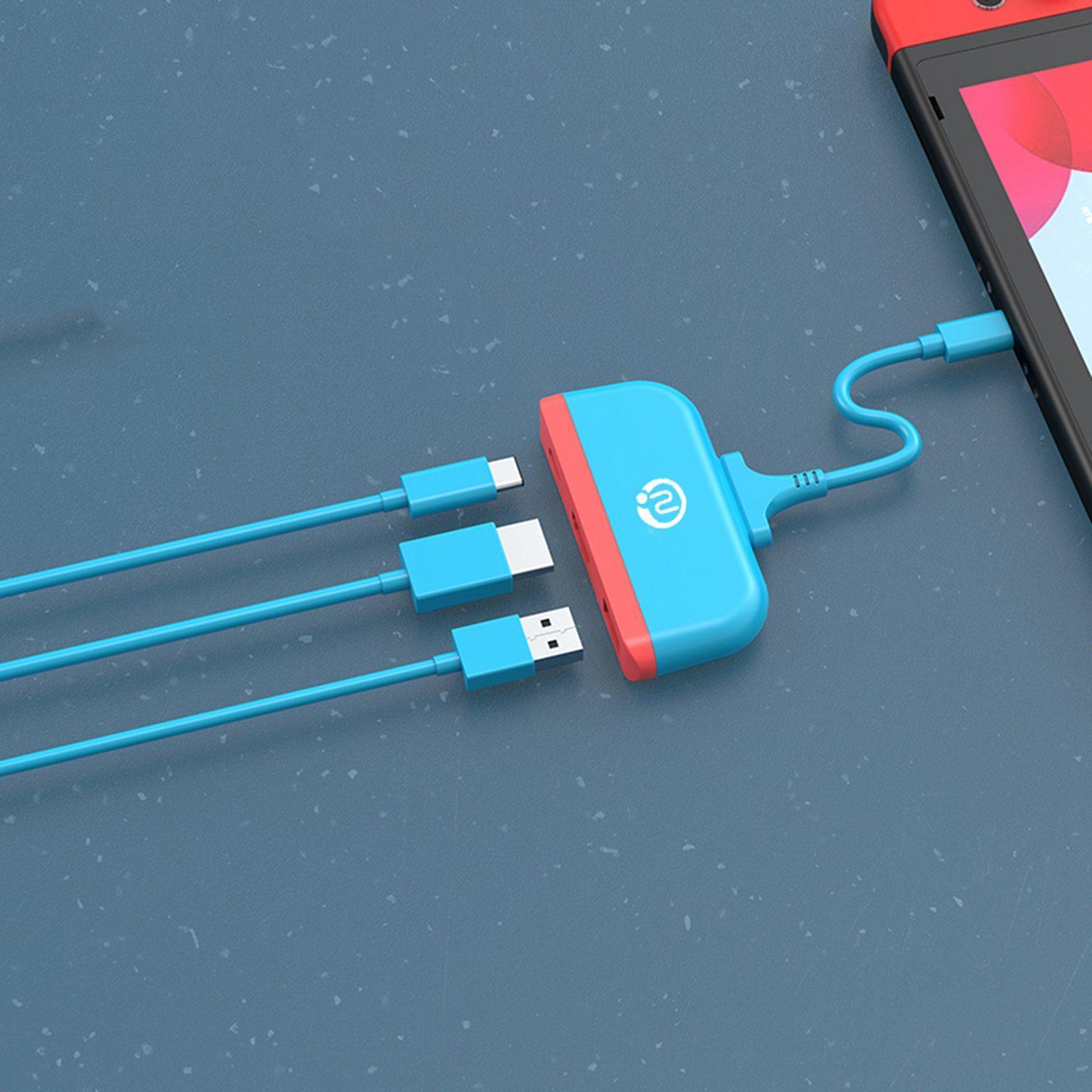 Type--Port Hub with USB 3.0 Adapter Converter Fit for