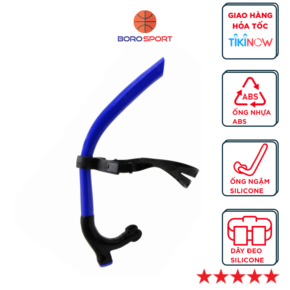 Ống Thở Lặn Chuyên Nghiệp Cleacco Với Dây Đeo Silicone Mềm Mại Co Giãn - Hàng Chính Hãng
