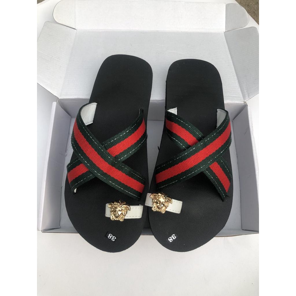 Dép quai xỏ ngón chéo dù nam nữ size từ 34 đến 43