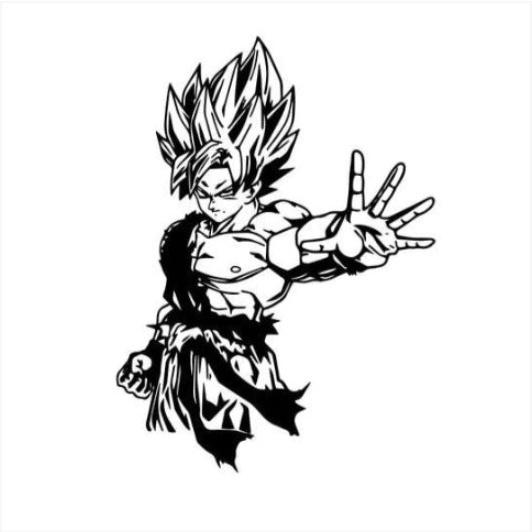 Decal Dragon Ball - Anime 7 Viên Ngọc Rồng Songoku mẫu 5 Decal Cao Cấp AmyShop