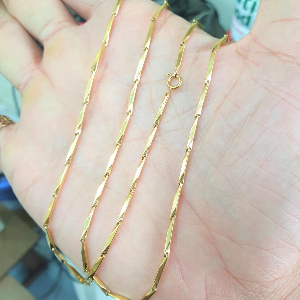 Dây Chuyền Trúc Trơn 3MM Titanium Quốc Tế Cao Cấp- Dùng lâu dài tắm rửa không đen