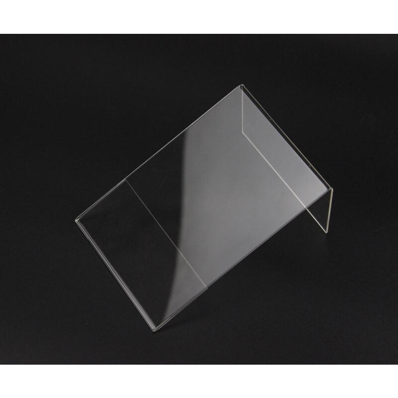 Menu mica chữ L mini Dọc( đứng ) nhiều kích thước, mica để bàn, bảng giá mica, kệ thông tin sản phẩm - Trong suốt