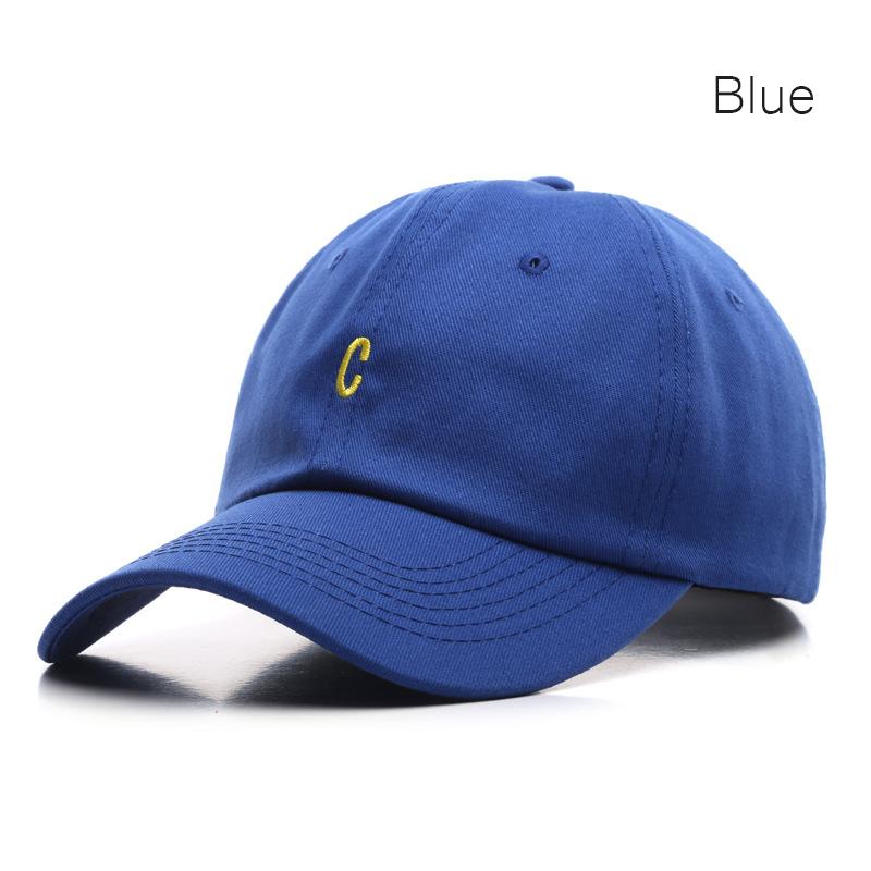 Sleckton Cotton Basketball Mũ cho phụ nữ và nam giới thời trang C thêu mũ bình thường Snapback Hat Sun Sun Caps unisex Color: Beige Size: Adjustable