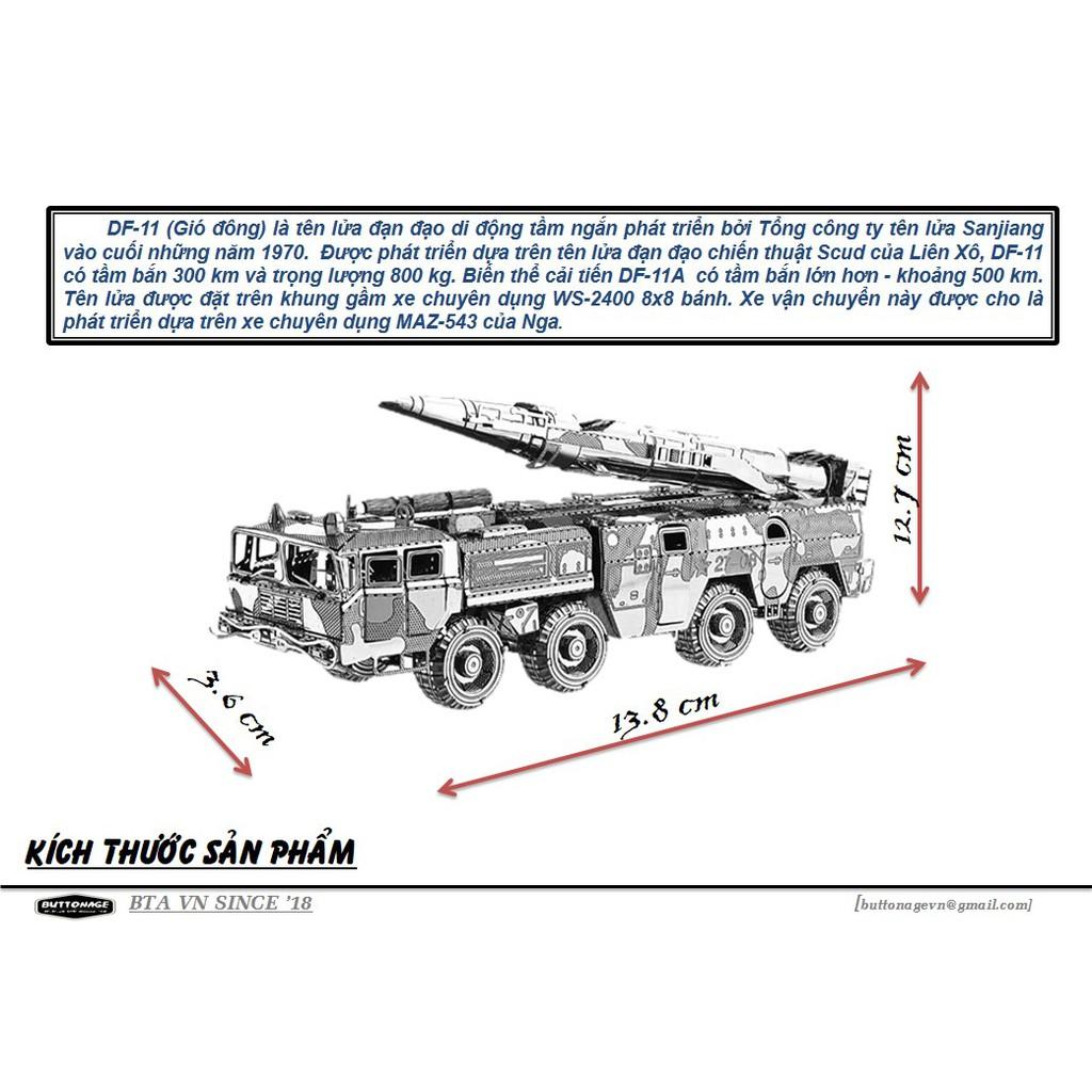 Mô Hình Lắp Ráp 3d Tên Lửa Tự Hành DF-11A