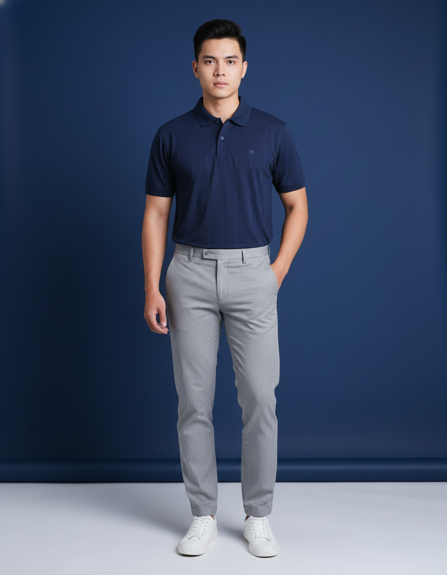 Áo thun nam Polo Khatoco(size L_3XL)