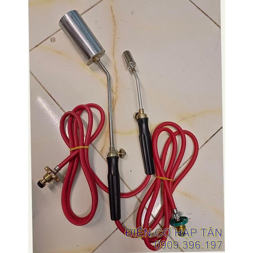 Khò gas công nghiệp, khò gas thui trâu bò lợn  cán dài 50cm, dây dẫn 2,5mét