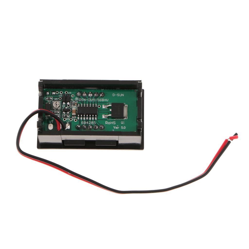 0.56 Inch 2-Wire Voltage Meter Head Monitor Tester LED Digital Voltmeter Blue