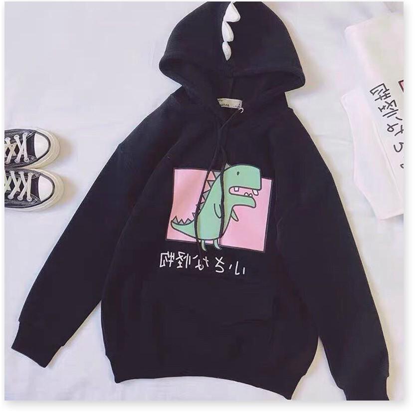 ÁO HOODIES CÓ MŨ HOẠ TIẾT KHỦNG LONG SIÊU XINH CHO CÁC BẠN TRẺ THỜI TRANG KING FASHION