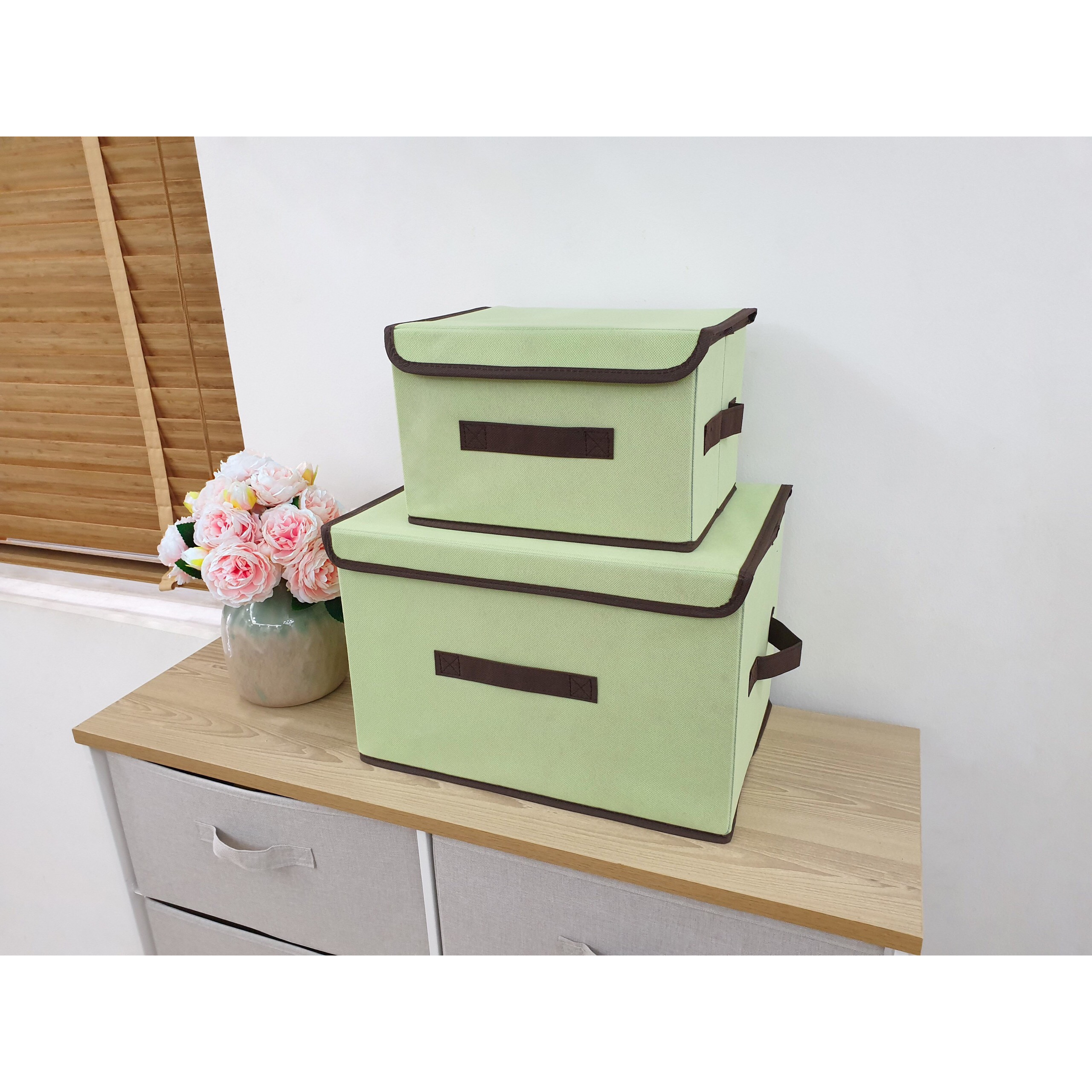 Combo 2 hộp đựng đồ tiện gọn phong cách Nhật Bản (Storage Box)