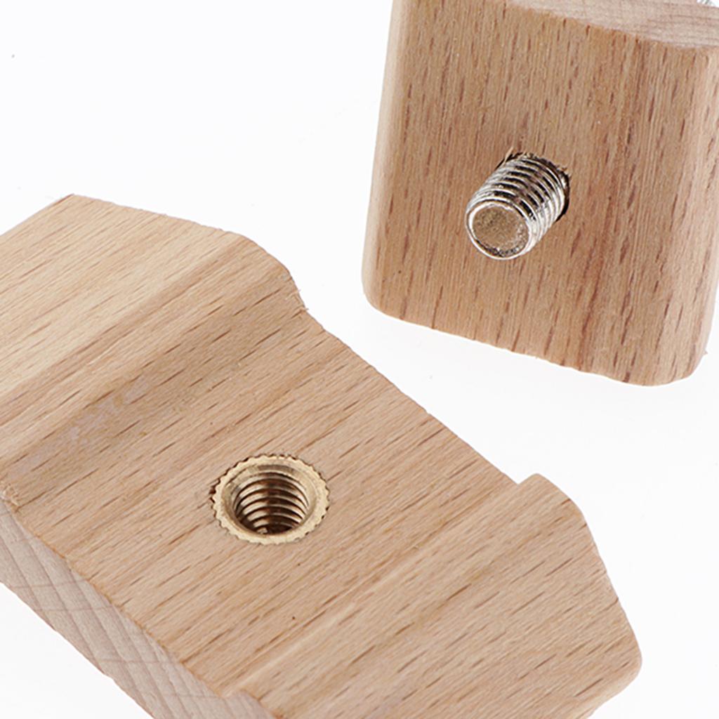 Wooden Sandpaper Block Leather Polishing Tool for Belt Saddle Style 1
