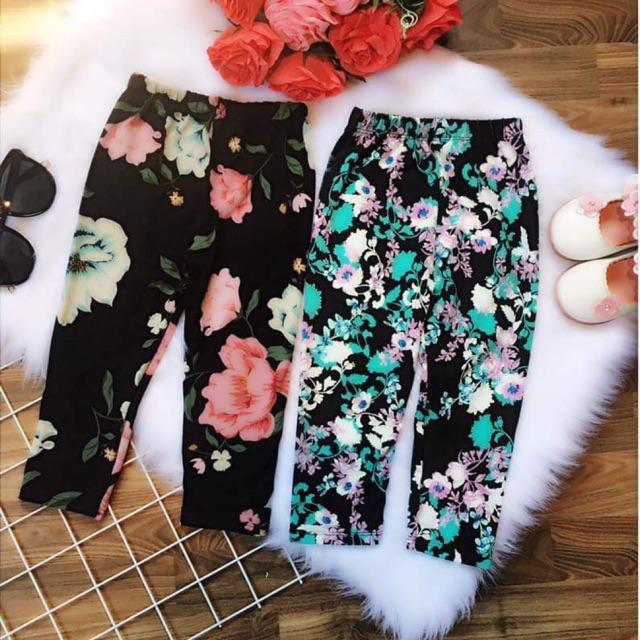 Set 10 quần leggings cho bé gái sz1-5 ~ 7-18kg