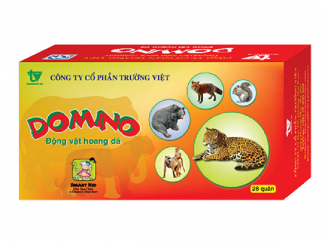 Domino thú rừng bằng giấy, Board game cho bé, giáo cụ mầm non