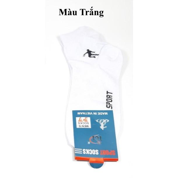 TẤT VỚ NAM CỔ TRUNG In chữ sport trên thân vớ Chất liệu thun cotton Co giãn Thoáng mát Dài 25cm