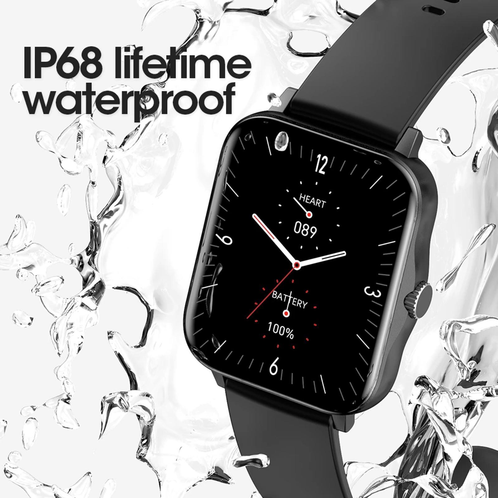 M5 Smart Watch Bluetooth Call Pedometer IP68 Waterproof Fitness Black