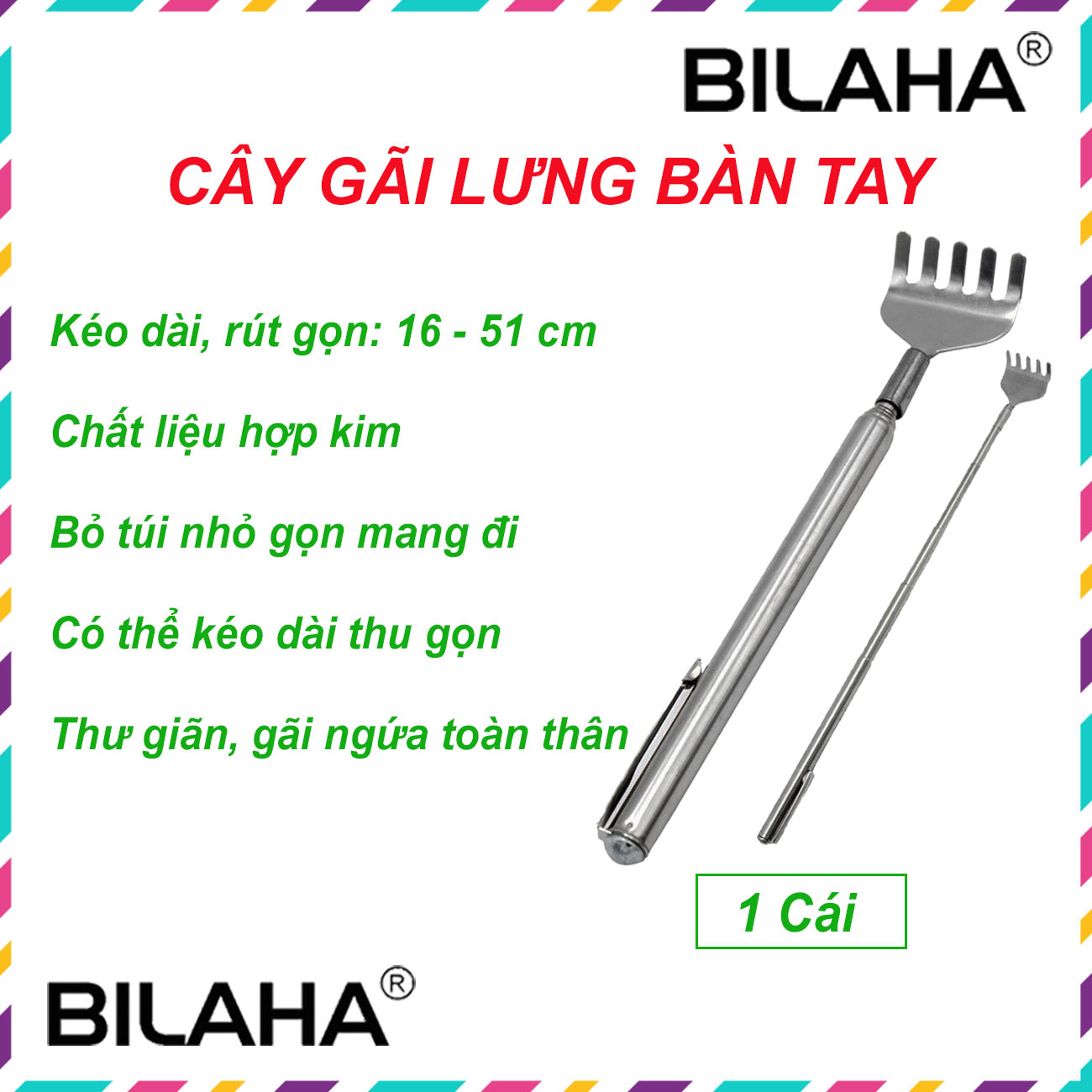Gậy Massage Body Đập Rung 3IN1 Gãi Lưng, Massage Đầu, Đấm Bóp, Massa Đấm Lưng - Giảm Đau Nhức (Hàng Chính Hãng)