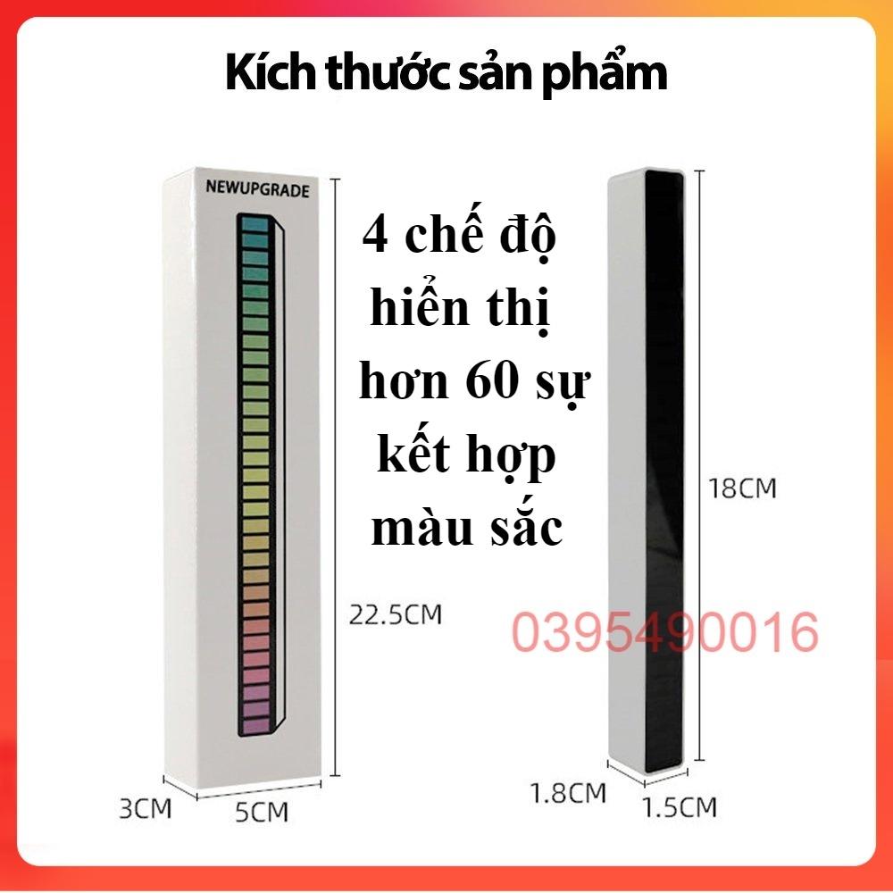 Thanh Đèn Led RGB Nháy Theo Nhạc 16 Triệu Màu, Cảm Ứng Âm Thanh Thông Minh, LED sân khấu DJ, trang trí nội thất ô tô