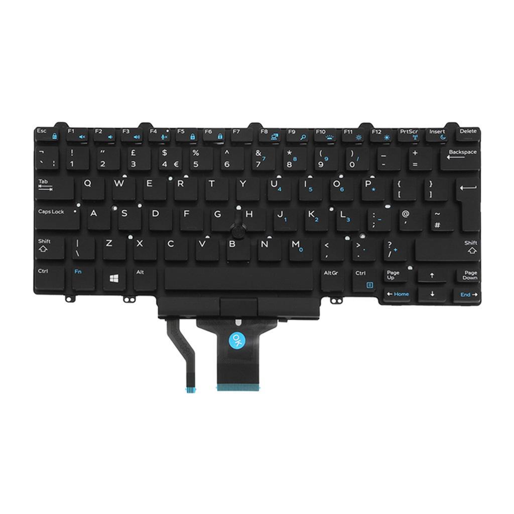 UK English Layout Laptop Keyboard Keypad Backlit Replace for  LATITUDE