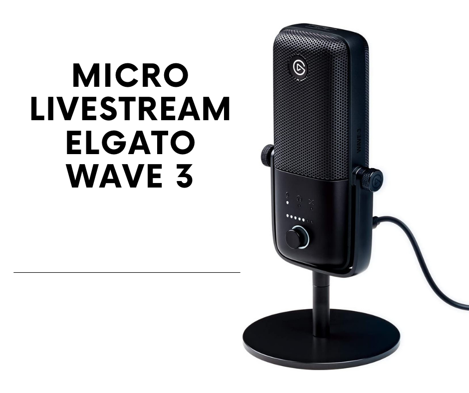 Thiết bị streaming Elgato Microphone Wave 3 - Hàng chính hãng