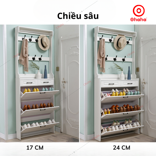 Tủ giày thông minh siêu mỏng cao cấp Ohaha - TGCC035
